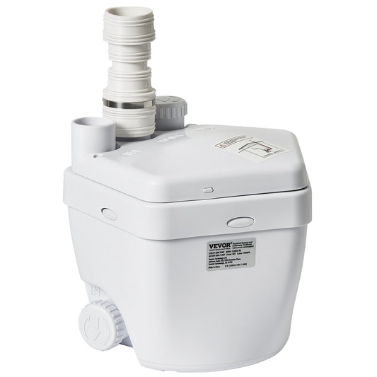 Utility Sink Pump Tvätt Sink Drän Pump System 200W 1500GPH 18ft Head 1-1/2" Utlopp Lågt dräneringsuttag Korrosionsbeständigt Lågt ljud för villakällare, tvättmaskiner, mångsidiga diskbänkar och barer