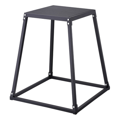 Plyometric Jump Boxes, 12/18/24/30 Inch Plyo Box, Platform and Jumping Agility Box, Anti-Slip Fitness Exercise Step Up Box Set for Home Gym Workout, Cardio Strength Training, Black