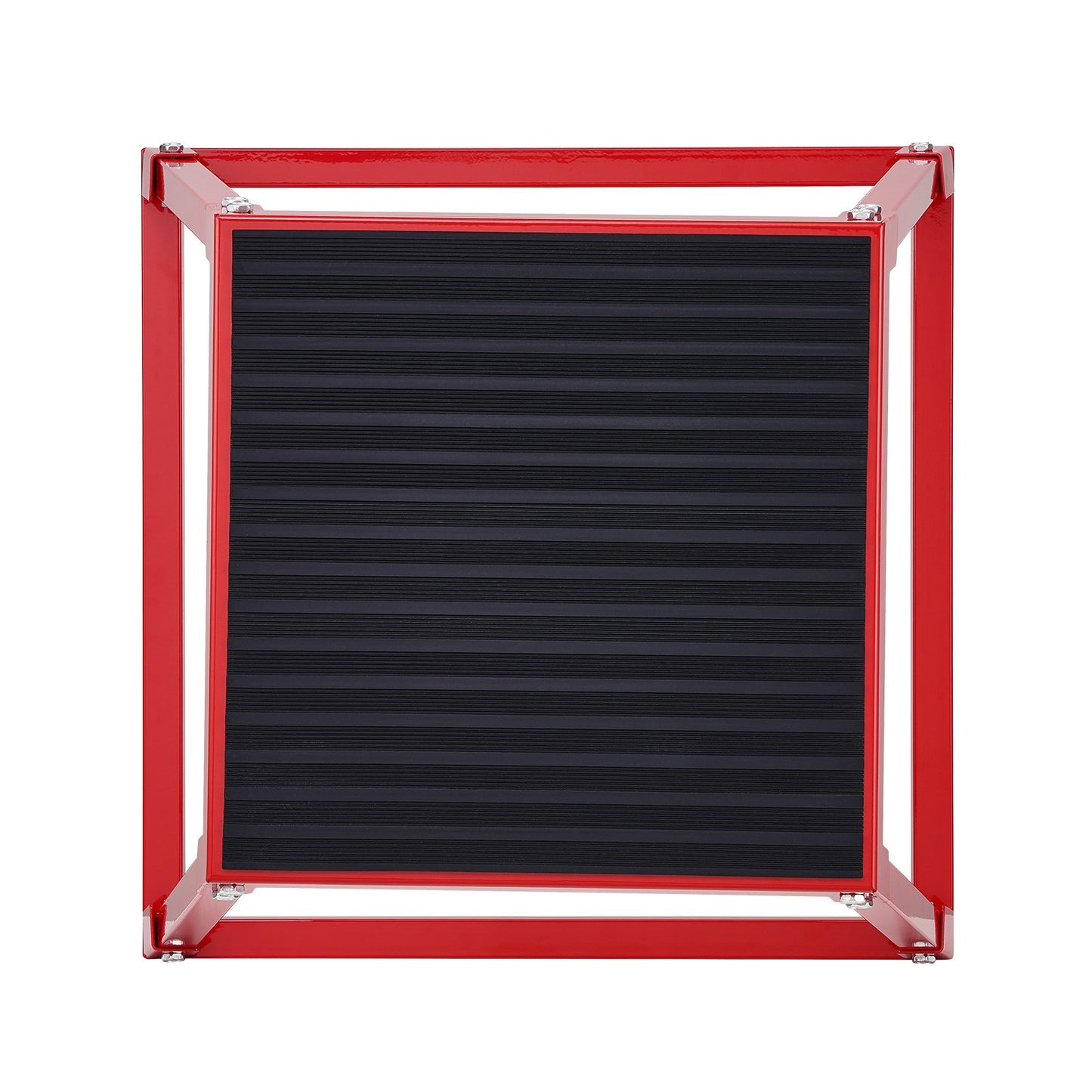 Plyometric Jump Box, 12 Inch Plyo Box, Steel Plyometric Platform och Jumping Agility Box, Anti-Slip Fitness Exercise Step Up Box för hemmagymträning, Konditionsstyrketräning, Röd