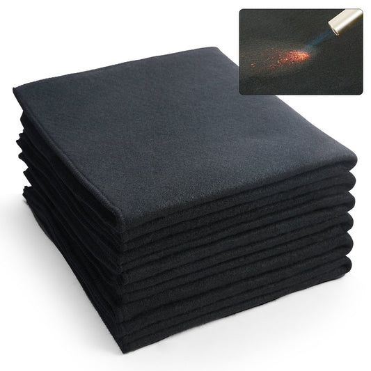 Kolfiltsvetsfilt 6-pack, 21" x 20" flamskyddande svetsfiltar, upp till 1800°F Värmebeständig filtset, kapbar kolfiber brandskyddande isoleringssvetsmatta