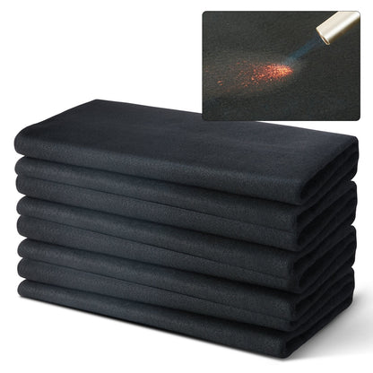 Schweißdecke aus Carbonfilz, 4er-Pack, 94 x 91 cm, flammhemmende Schweißdecke, bis zu 820 °C hitzebeständiges Filzset, zuschneidbare feuerhemmende Isolierschweißmatte aus Carbonfaser