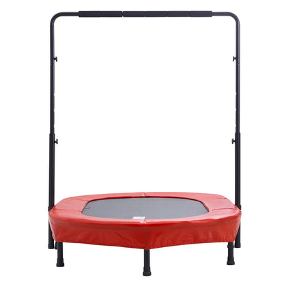 56" trampoline for kids foldable mini trampoline for toddlers indoor outdoor
