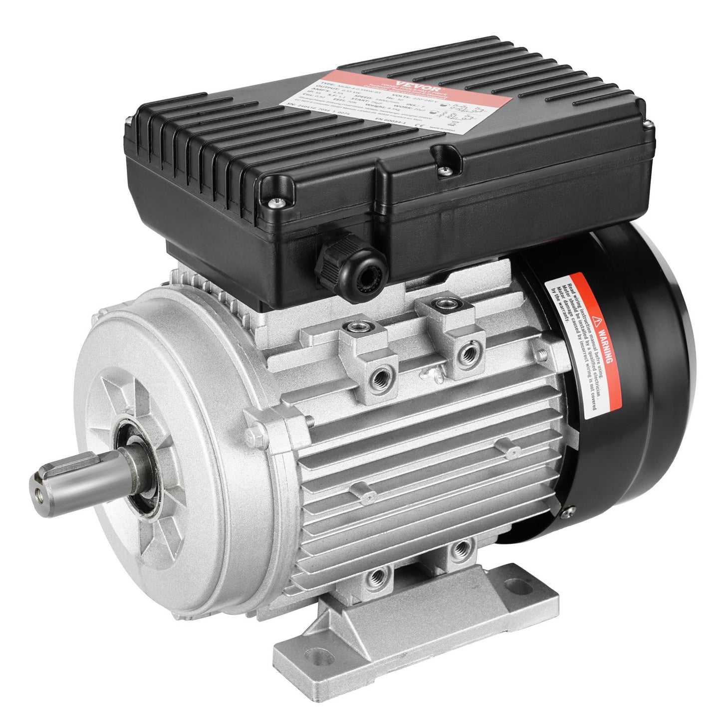 0,55KW elmotor 1400RPM AC 220~240V 4,5A 1-fas 19mm kilaxel