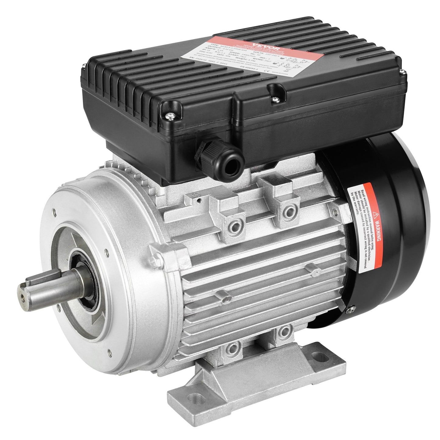 0,55KW elmotor 1400RPM AC 220~240V 4,5A 1-fas 19mm kilaxel