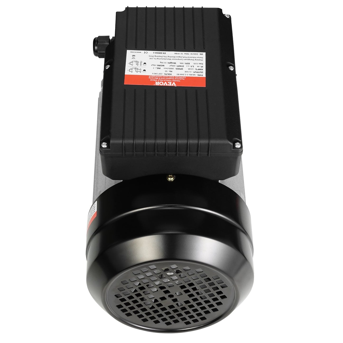 2,2KW elmotor 2800RPM AC 220~240V 13,8A 1-fas 24mm kilaxel
