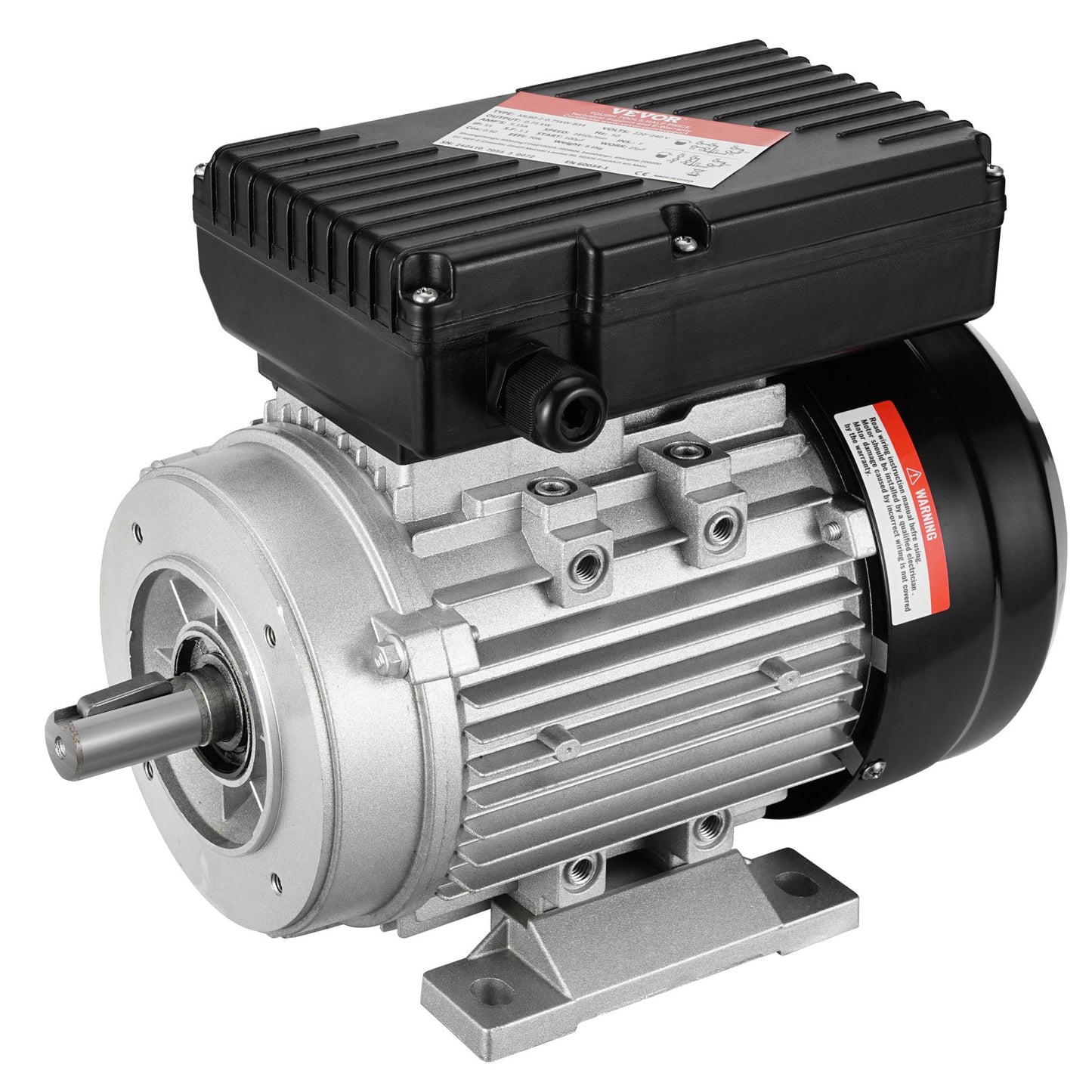 0,75KW Elmotor 2850 RPM AC 220~240V 5,15A 1-fas 19 mm kilaxel