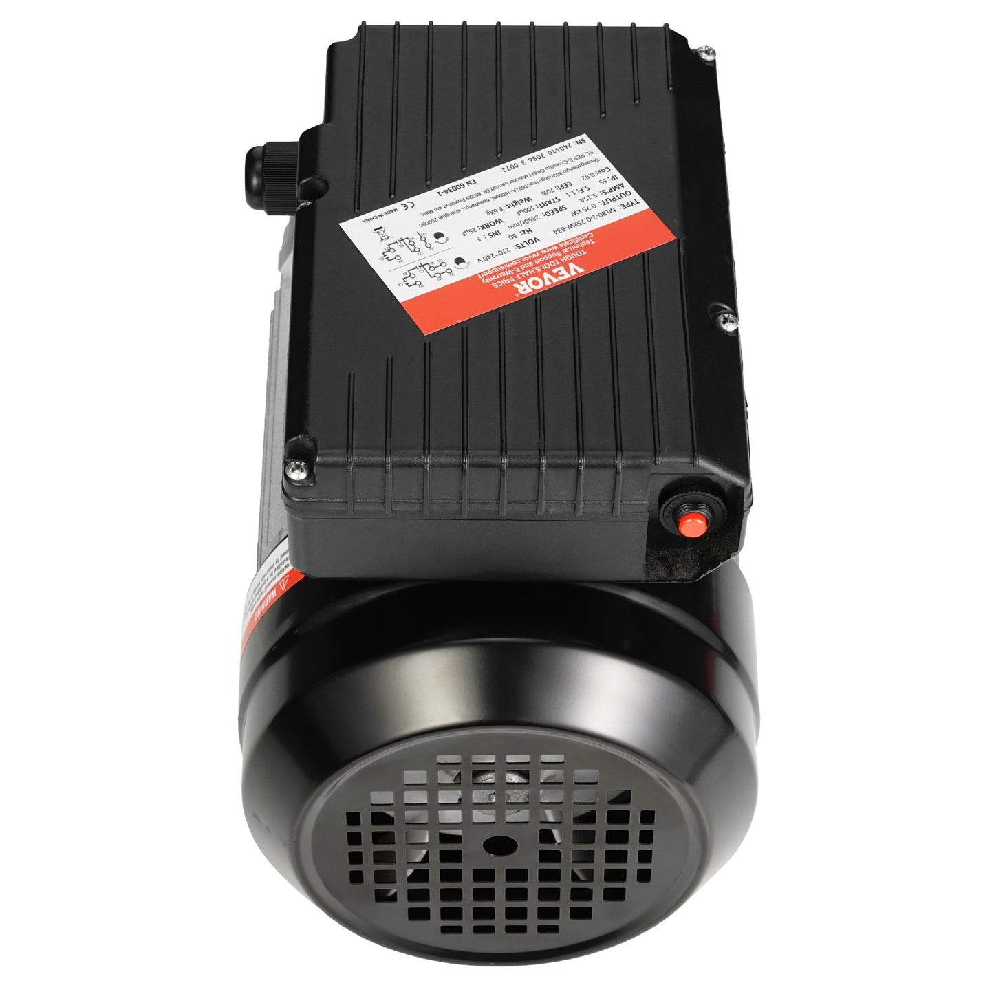 0,75KW Elmotor 2850 RPM AC 220~240V 5,15A 1-fas 19 mm kilaxel