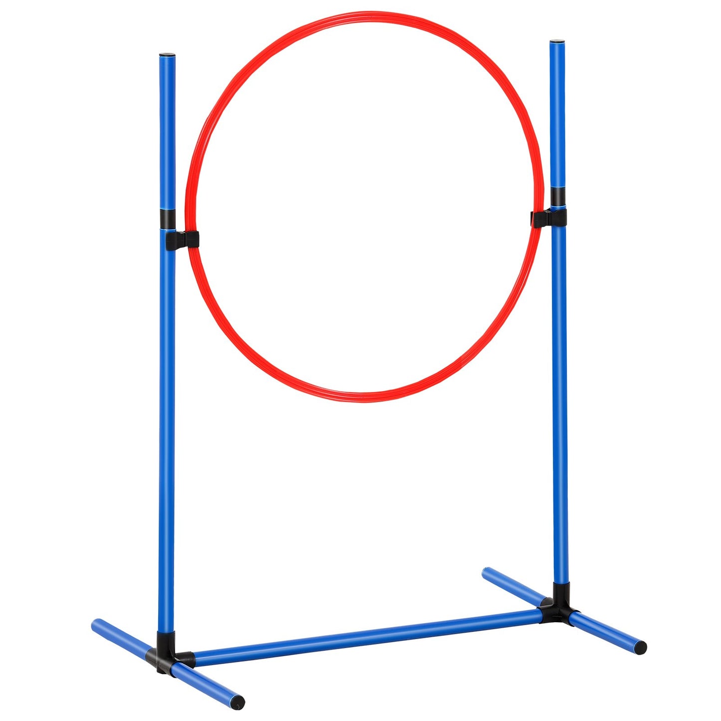 Hunde-Agility-Trainingsausrüstung, 7-teiliges Set mit Hindernissen, 2 Tunneln und Sprungring