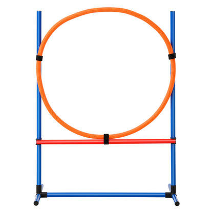 Hund Agility Träningsutrustning 4 ST Set med hinder Hoppa Ring Paus Box
