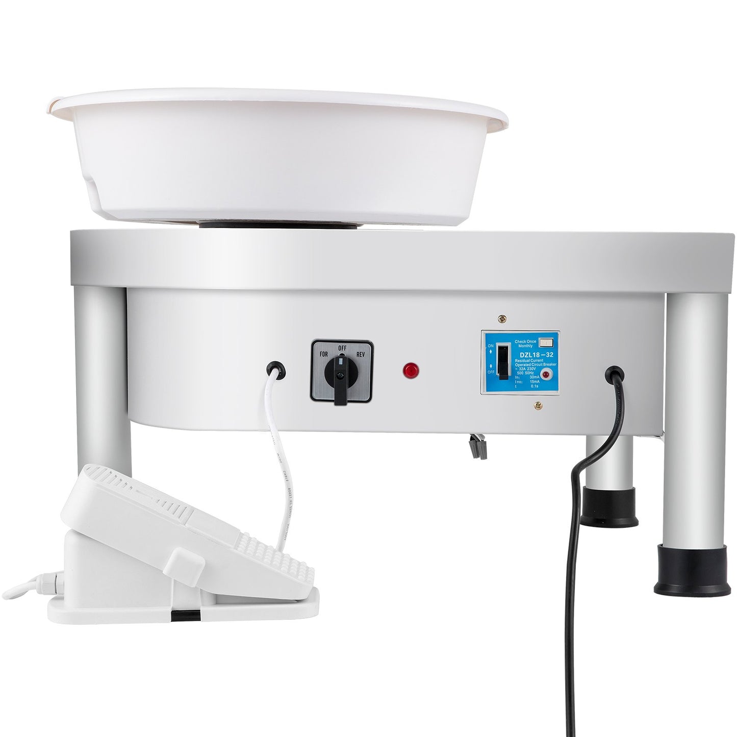 Pottery Wheel 25CM Pottery Shaping Machine 280W Electric Pottery Wheel with Foot Pedal and Detachable Basin Shaping Tool Kit for Ceramic Clay Craft DIY Clay