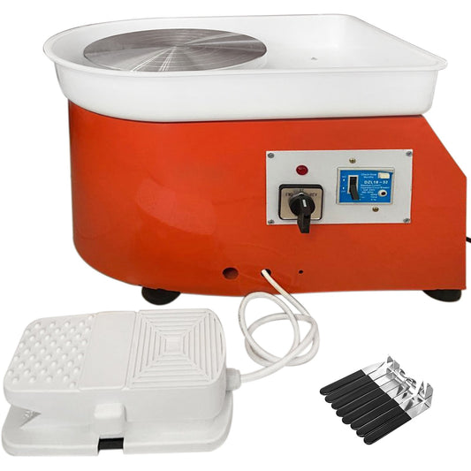 Elektrisk keramikhjul Keramisk maskin 25cm Keramikhjulmaskin 280W Keramik DIY Kit med formverktygssats för keramikarbete Keramik Lera