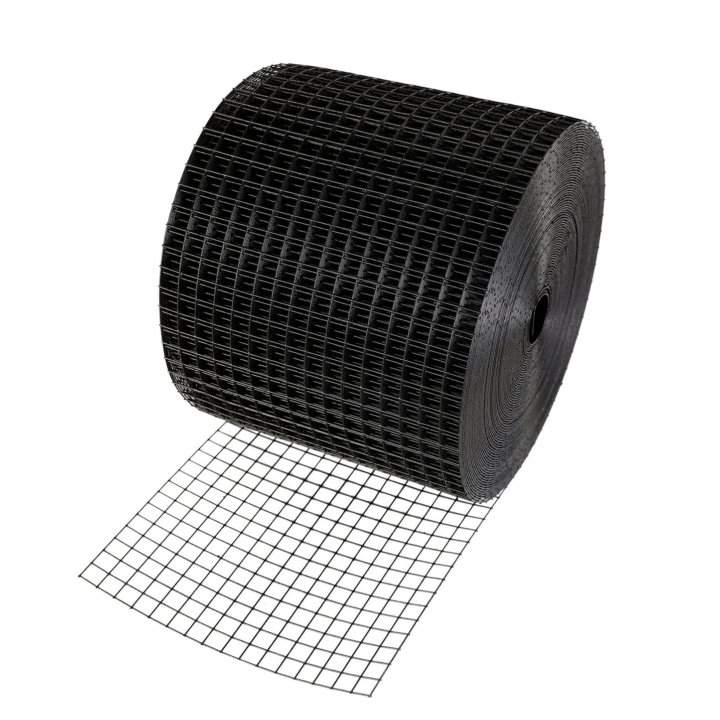 15 x 3048 cm Solpanels fågelskydd, Critter Guard Roll Kit med 100 st aluminiumlegeringsfästen, Solpanelsskydd med rostsäker PVC-beläggning, 12,7 mm trådrullsnät