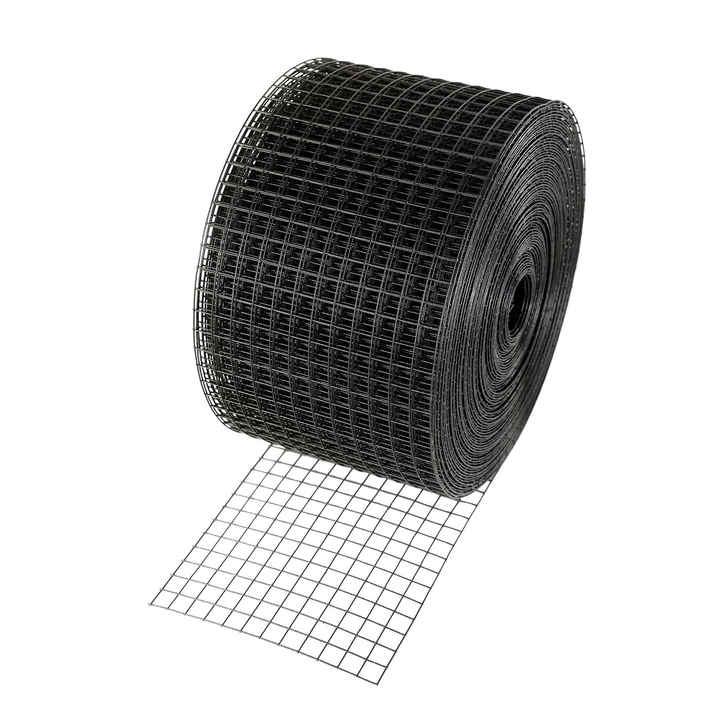 20 x 3048 cm Solpanel fågelskydd, Critter Guard Roll Kit med 100 st aluminiumlegeringsfästen, solpanelsskydd med rostsäker PVC-beläggning, 12,7 mm trådrullsnät