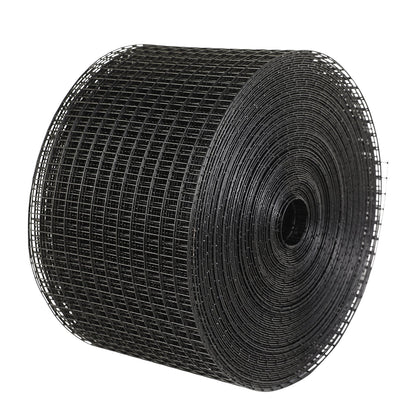20 x 3048 cm Solpanel fågelskydd, Critter Guard Roll Kit med 100 st aluminiumlegeringsfästen, solpanelsskydd med rostsäker PVC-beläggning, 12,7 mm trådrullsnät