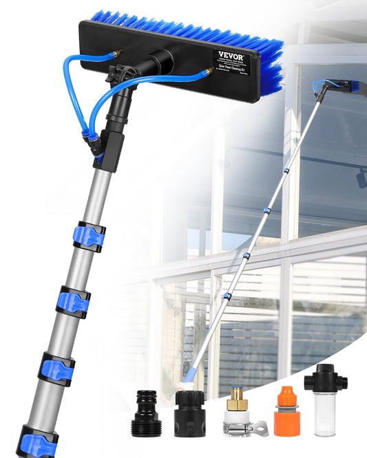Water Fed Pole Kit 7,3 m solpanelsrengöringsstolpe med förlängbart handtag