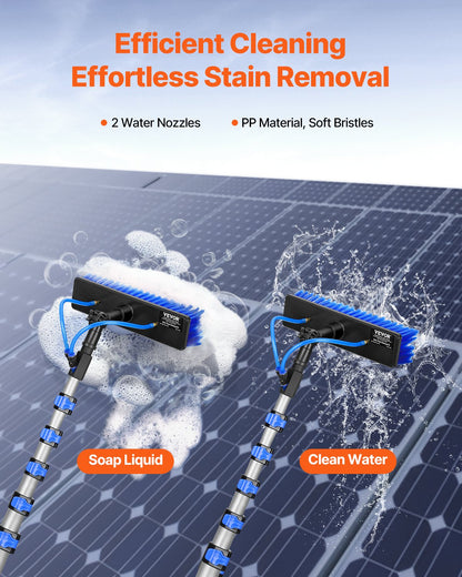 Water Fed Pole Kit 11m Solpanel Rengöringsstolpe med förlängbart handtag