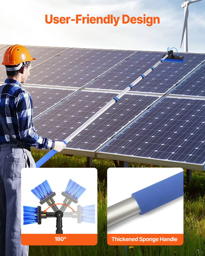 Water Fed Pole Kit 11m Solpanel Rengöringsstolpe med förlängbart handtag