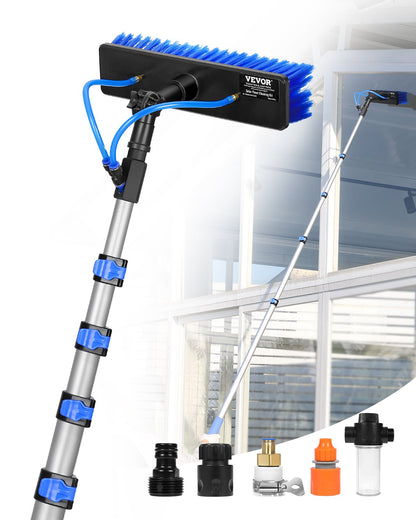 Water Fed Pole Kit 9m Solpanel Rengöringsstolpe med förlängbart handtag