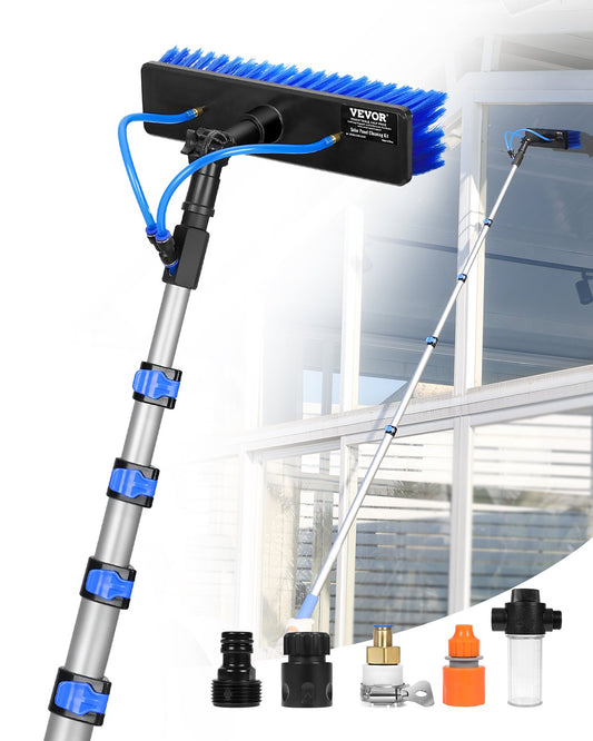 Water Fed Pole Kit 9m Solpanel Rengöringsstolpe med förlängbart handtag