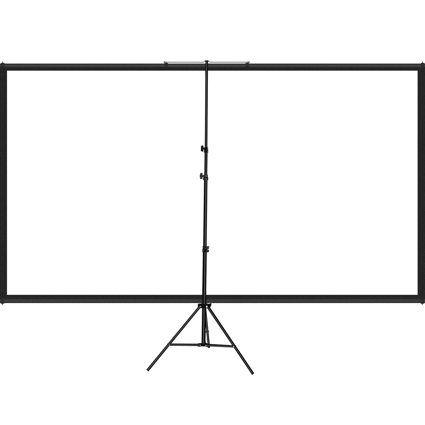 Tripod projector screen with stand 90 inch 16:9 4K HD projection screen stand Wrinkle-free height-adjustable portable screen for projector indoors and outdoors for movies, home theater, games, office