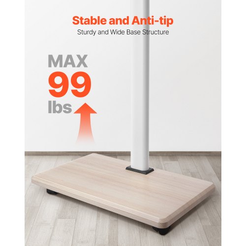 Rolling TV Stand Mobile TV Cart Holds up to 49 kg for 32-70 inch screens | EU