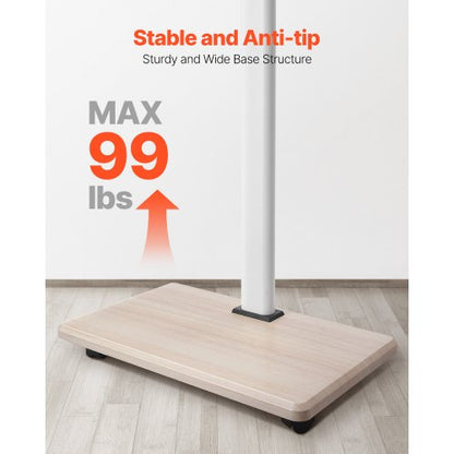 Rolling TV Stand Mobile TV Cart Holds up to 49 kg for 32-70 inch screens | EU