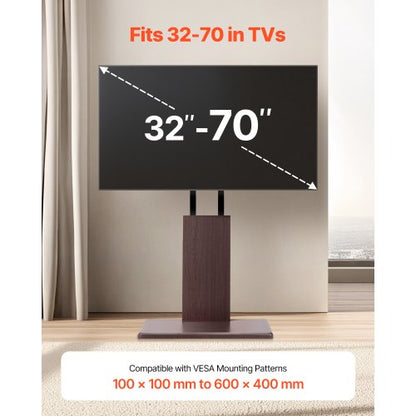 Universal TV-stativ Vridbart stativ Håller upp till 49 kg för 32-70 tums skärmar |  EU