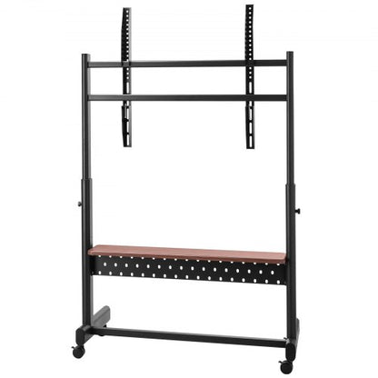 Rullande TV-stativ Mobil TV-vagn Rymmer upp till 90 kg för 55-100 tums TV-apparater |  EU