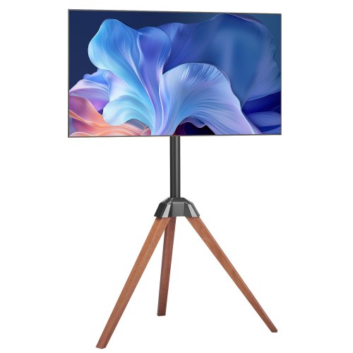 TV stand with stand and wooden legs, supports up to 99 kg for 40-65 inch screens | EU