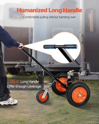 1000lbs Trailer Dolly 16.7 and 22 in Adjustable Height 2 in Ball 14 in Tire