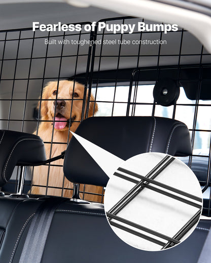Dog Car Barrier 38.5"-61.6" Adjustable Pet Divider for Cargo Space
