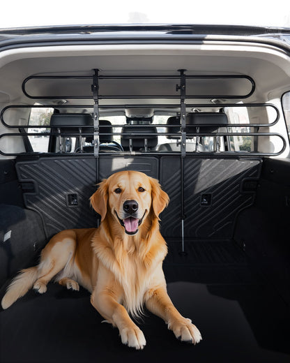 Dog Car Barrier Metal Adjustable Pet Barrier Universal-Fit Pet Divider