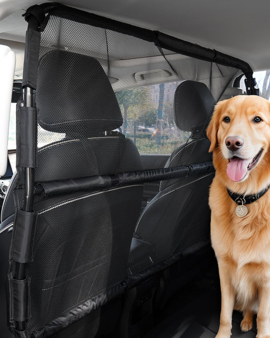 Dog Car Barrier 56" Wide Front Seats Installation Car Divider for SUVs