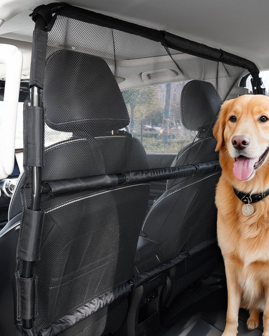 Dog Car Barrier 50" Wide Front Seats Installation Car Divider for SUVs