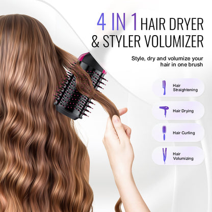Hair Dryer Brush Ionic Hair Dryer and Styler with 75mm Oval Barrel