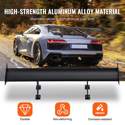 Universal Rear Spoiler GT Style Justerbar Trunk Wing Car Racing 43,3''