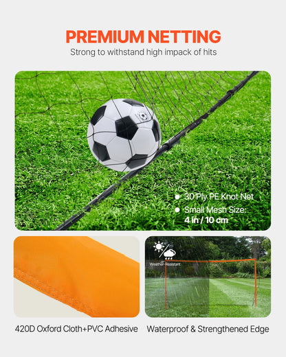 12x6 ft Portable Soccer Goal Kids Football Net Carrying Bag Backyard Training