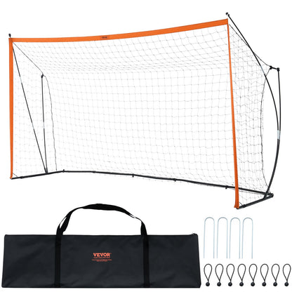 12x6 ft Portable Soccer Goal Kids Football Net Carrying Bag Backyard Training