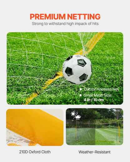 12x6 ft Portable Soccer Goal Kids Football Net Carrying Bag Backyard Training