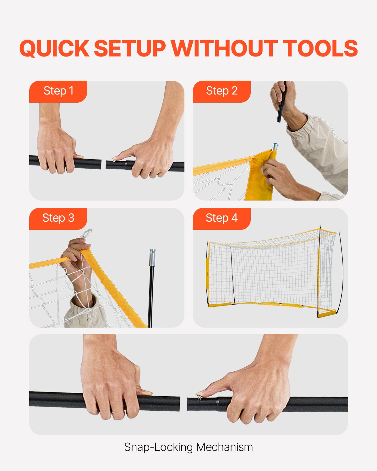 12x6 ft Portable Soccer Goal Kids Football Net Carrying Bag Backyard Training