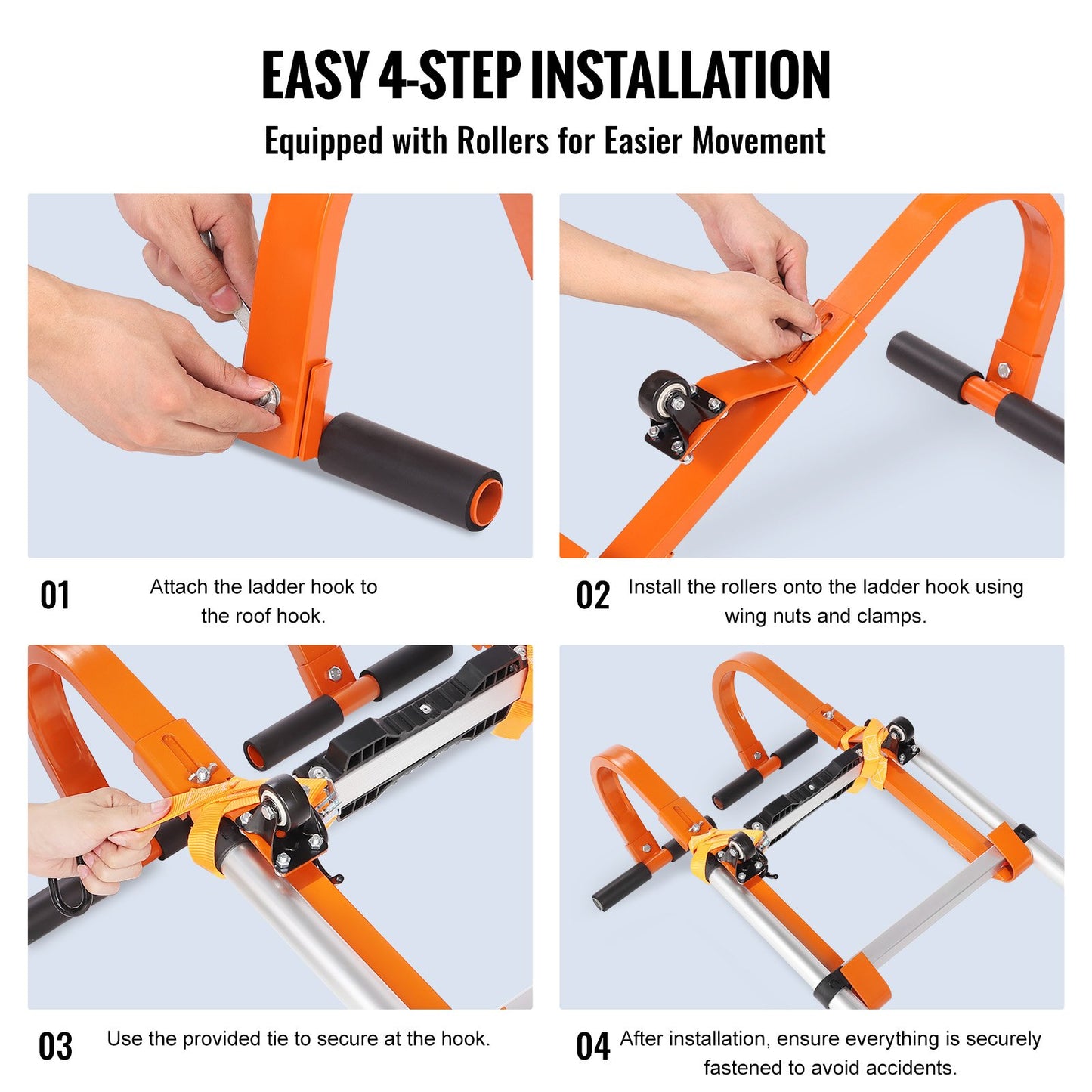 Stege Takkrok Stabilisator 2-pack med hjulgummigrepp T-Bar Stål