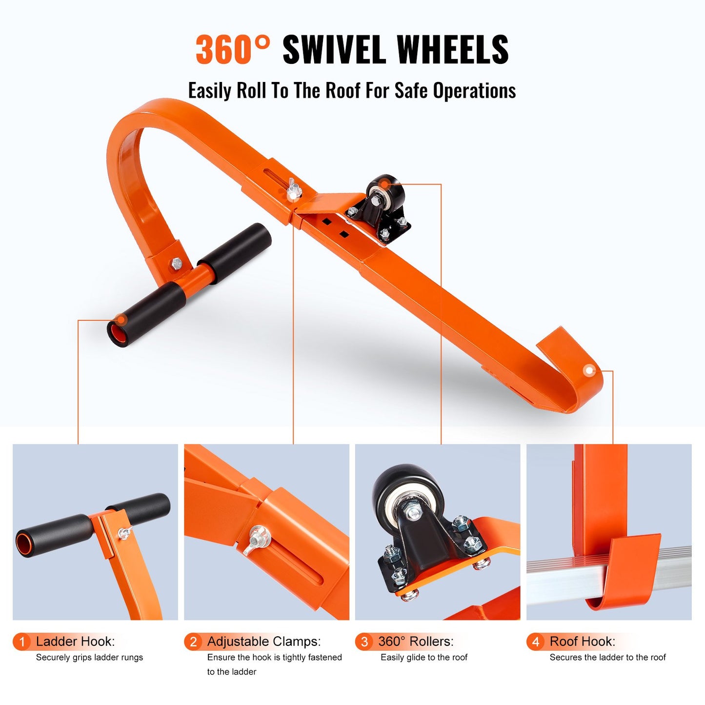 Stege Takkrok Stabilisator 2-pack med hjulgummigrepp T-Bar Stål