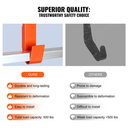 Stege Takkrok Stabilisator 2-pack med hjulgummigrepp T-Bar Stål