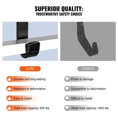 Stege Takkrok Stabilisator 2-pack med fast hjul & vridbart stångstål