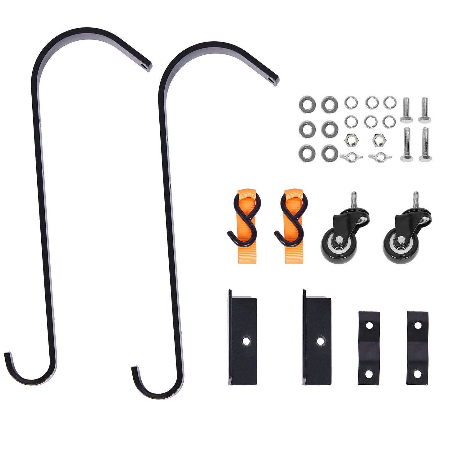 Stege Takkrok Stabilisator 2-pack med fast hjul & vridbart stångstål