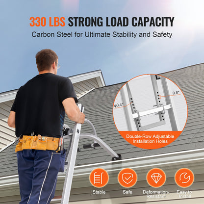 2 in 1 Ladder Stabilizer Extension Wall Standoff Hook Roof Rack