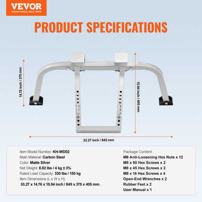 Stegestabilisator med vingspänn Heavy Duty Takkrokstabilisator i stål