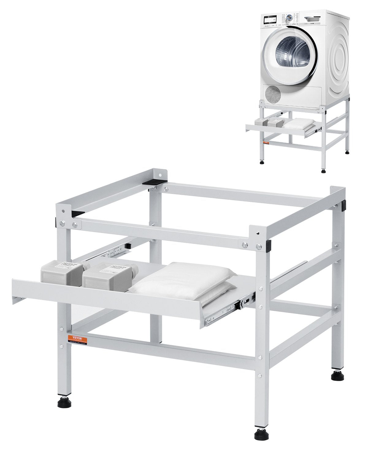 Tvättmaskinsstativ piedestal 25,2x25 tum för bricka 300LB med bricka