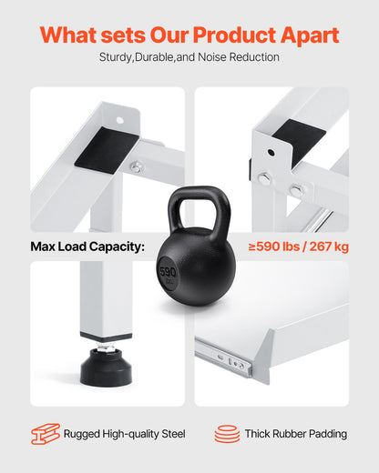 Tvättmaskinsstativ piedestal 48,5x25 tum 590LB med dubbelbricka