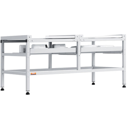 Tvättmaskinsstativ piedestal 48,5x25 tum 590LB med dubbelbricka